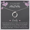 thumbnail image 5 of Anavia Mother's Day Gifts for Mom, to my beautiful Mom Card Gift 925 Sterling Silver Necklace, Birthday Gift for Mom -[Custom Card], 5 of 11