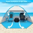 thumbnail image 3 of Gorich Beach Tent for 3/4/6/8 Person, UPF 50+ UV Protection, Portable Sun Shelter, Easy Setup Sun Shade Beach Canopy with Carry Bag, 3 of 8