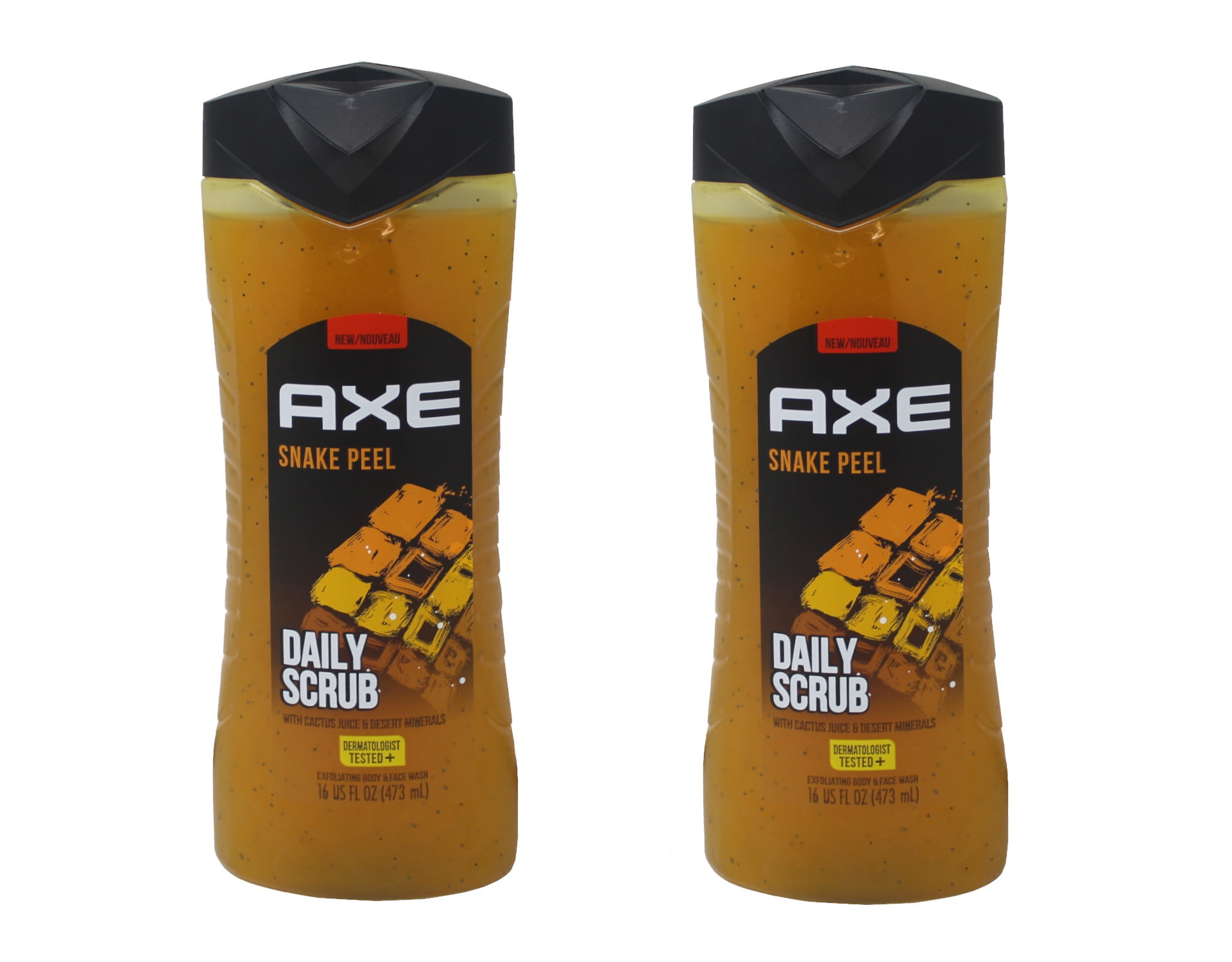 2 Pack of Axe Snake Peel Body Wash 16 Ounce