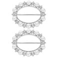thumbnail image 1 of Shisuyan Scarf Accessories Rings Silver Zinc Alloy 2Pcs 2.05X1.65X0.28In, 1 of 8