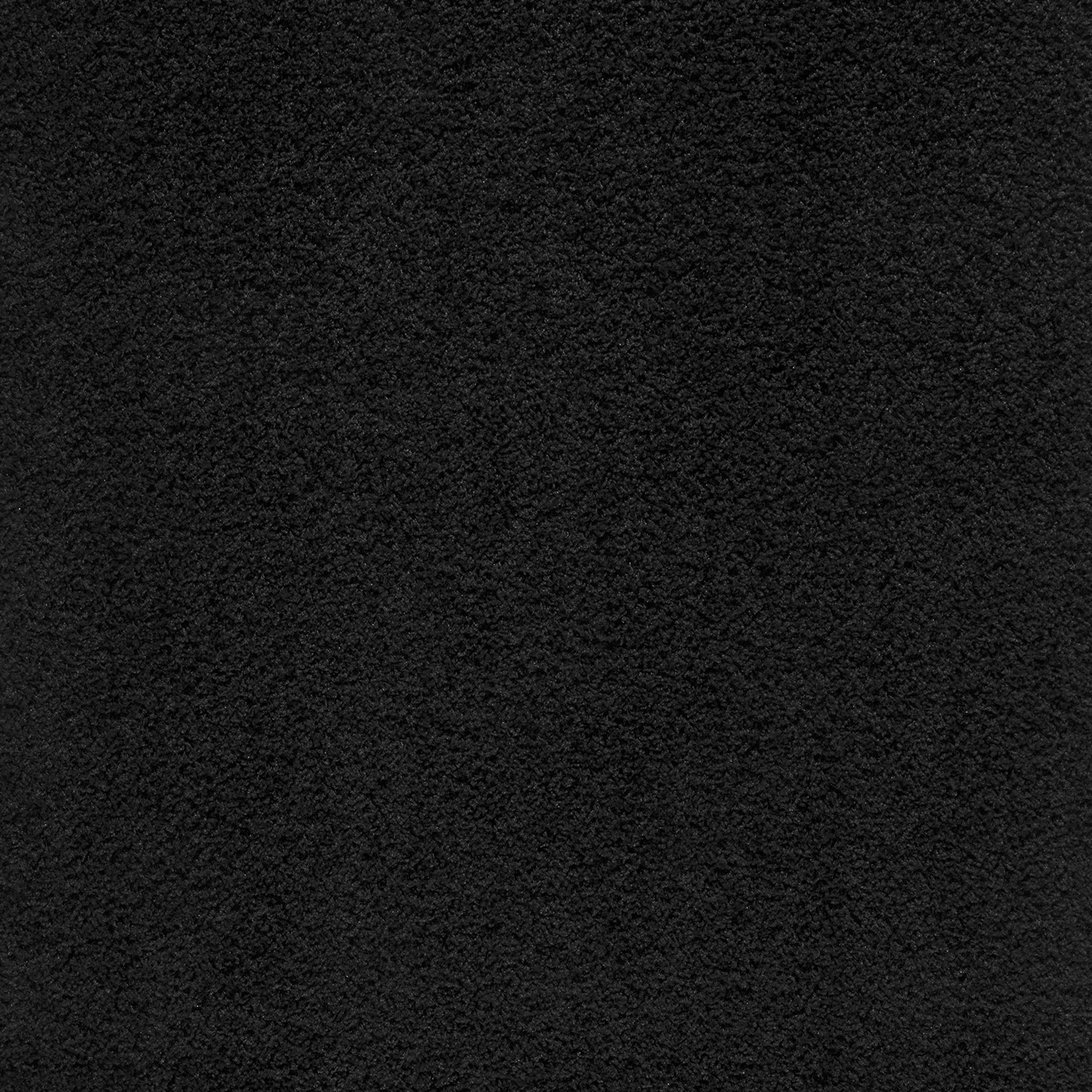 (3 pack) Mainstays Traditional Solid Black Shag Indoor Area Rug, 5' x 7'
