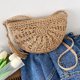 thumbnail image 1 of Bolso de ganchillo para mujer, bolso de vagabundo suave de verano, bolso tejido para niñas (caqui), 1 of 8