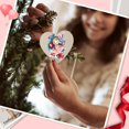 thumbnail image 2 of Paquete de 20 adornos de corazones de madera para el día de San Valentín con cordel, decoración de madera rústica en blanco sin terminar con agujeros para colgar, 2 of 5