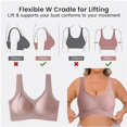 thumbnail image 7 of Everyday Bras for Women Womens Bra 36c Sports Bras for Women Non Removable Pads Skin Tone Bra Underwire Bras for Women Running Girl Bra Womens Bras Comfortable Support Women Bras plus Size Pink 3XL, 7 of 7