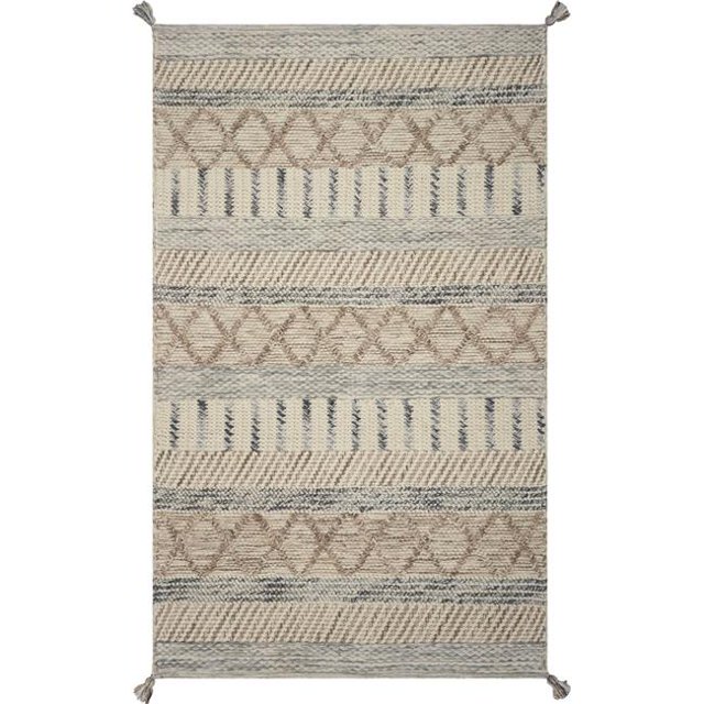 HomeRoots 352540 Tapis en Polyester Greige 3 Pi 3 Po x 5 Pi 3 Po