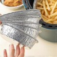 thumbnail image 3 of 10/50pcs Air Fryer Liner Round Aluminium Trays Containers Aluminum Foil Tin Box Home, 3 of 5