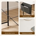 thumbnail image 6 of CONCETTA 49in Reversible L Shaped Computer Desk with Storage, Coner Desk with Wooden Desktop, CPU Stand and Side Bag for Home Office & Gaming, Rust Brown, 6 of 10