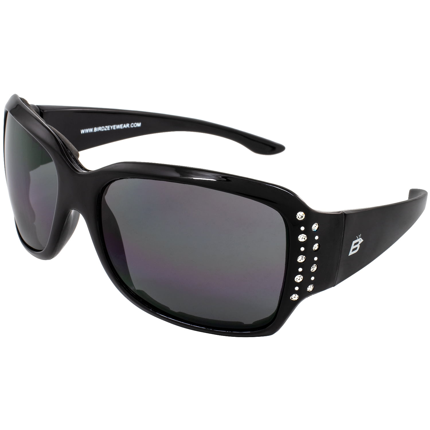 Birdz Eyewear Ladybird Womens Fashion Padded Motorcycle Sunglasses Riding Glasses W Rhinestones