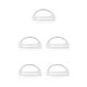 thumbnail image 2 of Eigraketly D-Ring Stainless Steel Weight Belt Stopper Diving Accessories Boating Outdoor Buckle Retainer Slider Webbing Keeper Harness Type2, 2 of 6