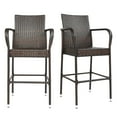 thumbnail image 3 of UBesGoo 2-Piece Rattan Bar Stool Dining High Counter Portable Chair Patio Furniture, 3 of 12