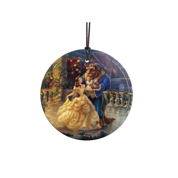 Disney (Beauty and the Beast - Dancing in the Moonlight) StarFire Prints™ Hanging Glass Print SPCIR737
