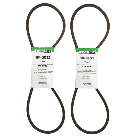 SureFit Pump Drive Belt Toro 110-5049 36" 40" 48" 52" Commercial Walk-Behind 2PK