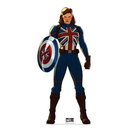 Advanced Graphics 70 x 32 in. Captain Carter Cardboard Cutout, Marvel - What If