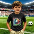 thumbnail image 2 of 2026 Usa Soccer Boys Tshirts Short Sleeves Summer Tops Graphic Tees Crew Neck Print Casual Basic Tees for Daily Wear, 2 of 4
