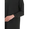 thumbnail image 4 of Black - Black - Crew neck - Unlined - Modest Dress - Refka, 4 of 5