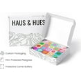 thumbnail image 4 of HAUS AND HUES Y2k Posters & Indie Poster – Kid Core Aesthetic Room Decor Posters For Room Aesthetic Trippy Pictures Y2k Room Decor Aesthetic Photos Rainbow Smileys (Framed Beige 24x36), 4 of 6
