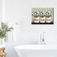 thumbnail image 4 of Farmhouse Flower Bathroom Decor Wall Art Rustic Butterfly Floral Pictures Wall Decor Relax Soak Unwind Bathroom Sign Canvas Painting Prints Artwork Home Decorations Framed for Bathroom Bedroom 16"x12", 4 of 6