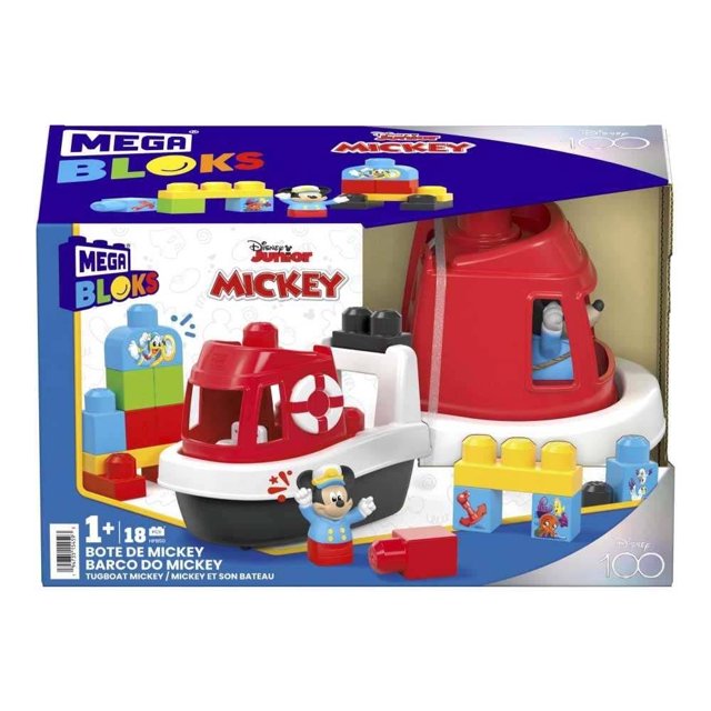 Juguete de Construcción Mega Bloks Disney Clásico Bote de Mickey