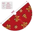 thumbnail image 3 of Sikiie Gingerbread Man 30-48 inches {designName} Print Christmas Tree Skirt Snowman Xmas Tree Skirt with Edge Christmas Decorations for Holiday Party-36", 3 of 7