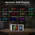 thumbnail image 3 of Reloj despertador digital fuerte con pantalla RGB - ¡Perfecto para durmientes pesados!, 3 of 12