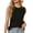 Black, variant on Women Plus Size Tank Tops Camisole Women's Round- Neck Solid Color Top Tank Top Bodysuit for Women