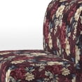 thumbnail image 4 of Designart « Grand Regency Damask » Fauteuil d'Appoint Rembourré à Motif Floral Rouge - Fauteuil de Style Champêtre pour Chambre, 4 of 7