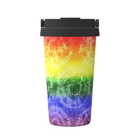 

Adobk Colorful Tie Dye Print Stainless Steel Coffee Mug -Vacuum Insulated Coffee Tumbler - Leakproof Travel Mugs Insulated for Hot & Cold Drinks
