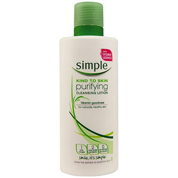 vest mm Spole tilbage Simple Kind To Skin Purifying Cleansing Lotion 200Ml - Walmart.com