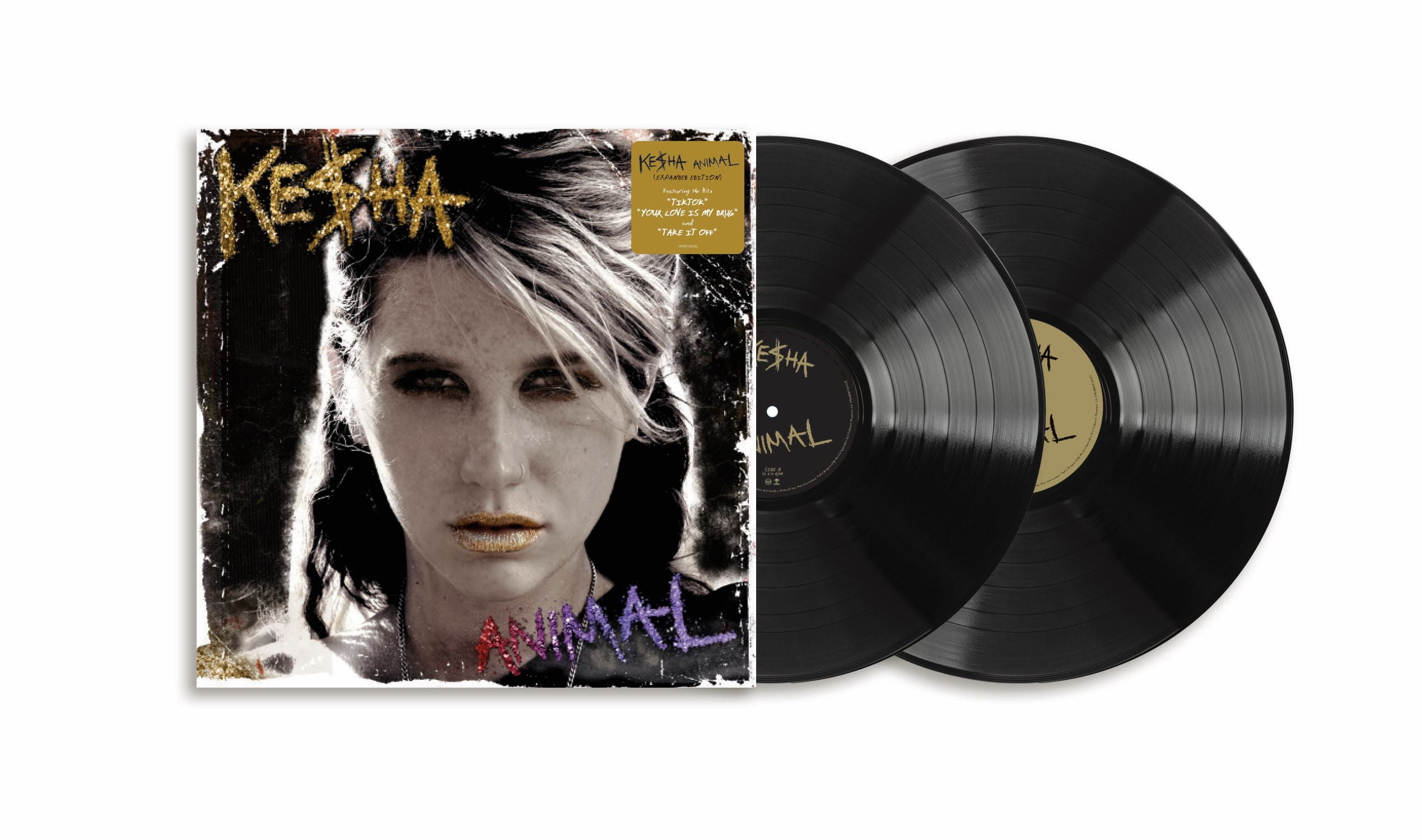 KESHA／ANIMAL LPレコード Kesha - Animal - Exclusive Limited Edition Clear w/ Yellow