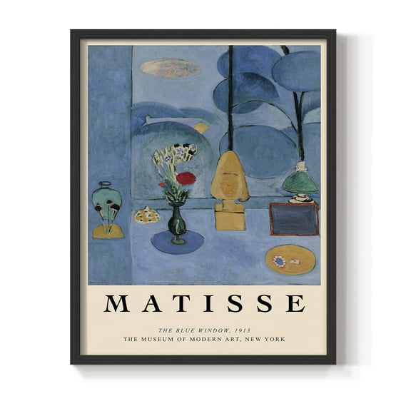Matisse CC Framed Print in Black Solid Wood 8 x 10 Framed Print