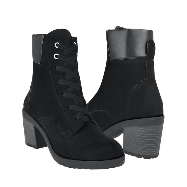 BOTINES STYLO MUJER 5102 SUEDE NEGRO