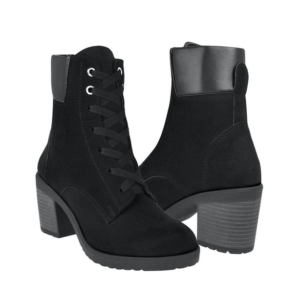 BOTINES STYLO MUJER 5102 SUEDE NEGRO