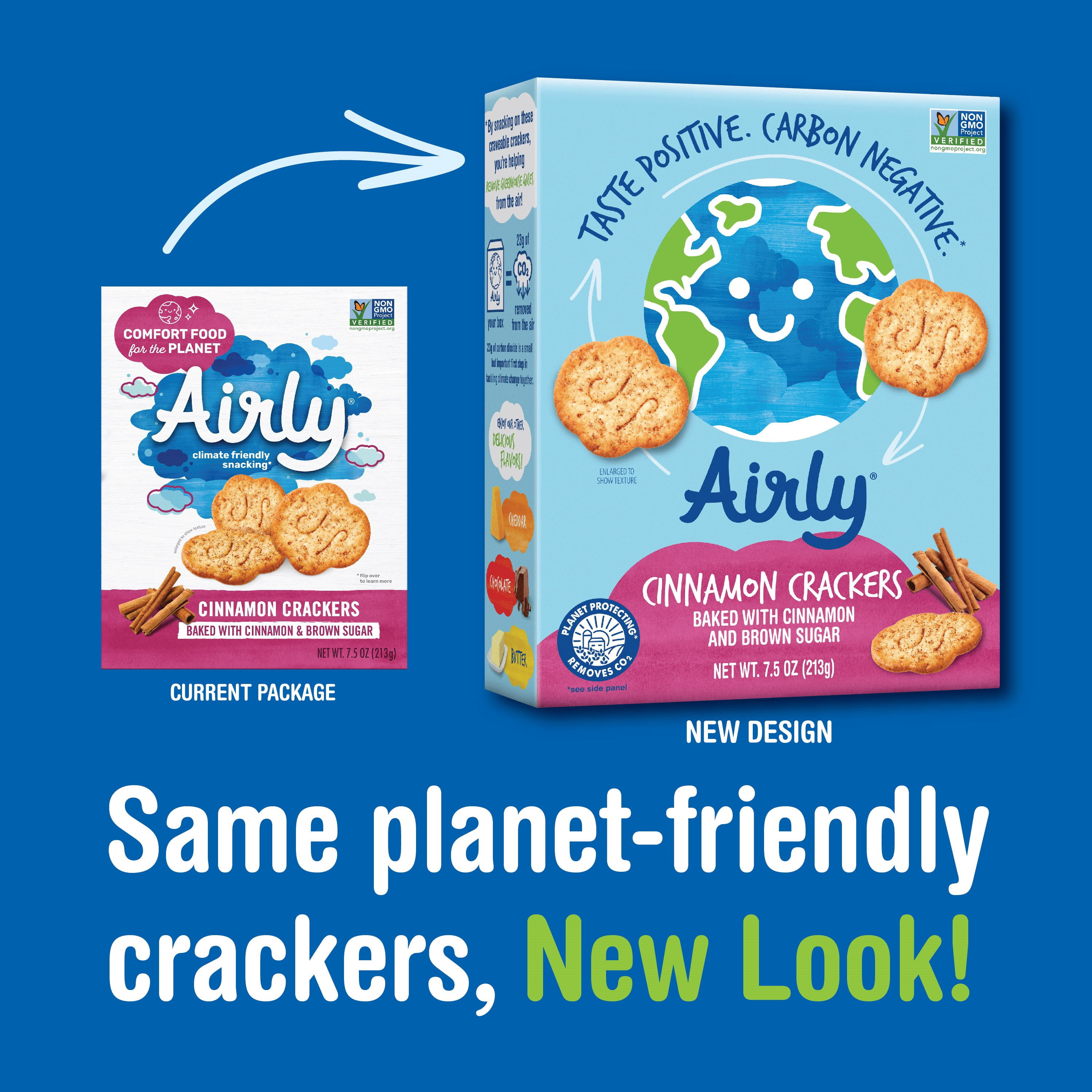 Airly Crackers, Cinnamon, 7.5 oz or 213g