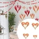 thumbnail image 4 of Naiovety 1 Juego de decoraciones de corazón, adorno colgante romántico, colgante de escena de corazones estéreo único Simple, suministros para Kits de decoración para fiestas dorado, rojo Naiovety HA059997-01, 4 of 6