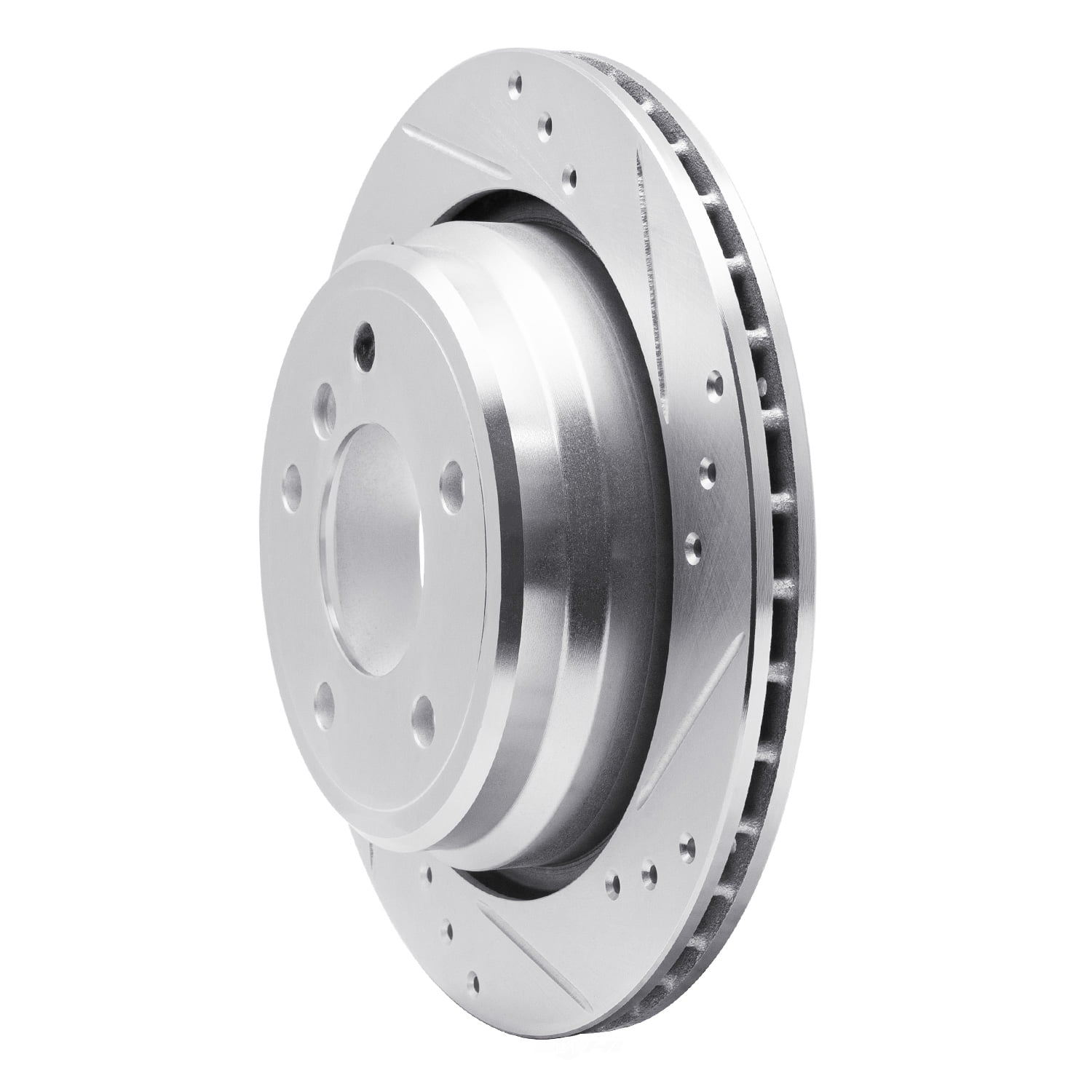 Dynamic Friction Company 631-31044R DFC Brake Rotor - Drilled And Slotted - Silver