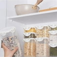 thumbnail image 7 of Kitchen food storage container with scale and lid,sealed food kitchen storage box can be put into the freezer, stackable to save space, for dried fruit snack 8.12 / 21.98 / 33.82 / 60.87fl.oz, 7 of 7