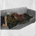 thumbnail image 6 of Fantasy Soft Flannel Fleece Blanket, Mythical Fairy Creature Sitting on Mushroom Beside an Oak Tree Summer Forest Print, Cozy Plush for Indoor and Outdoor Use, 50" x 70", Multicolor, by Ambesonne, 6 of 6