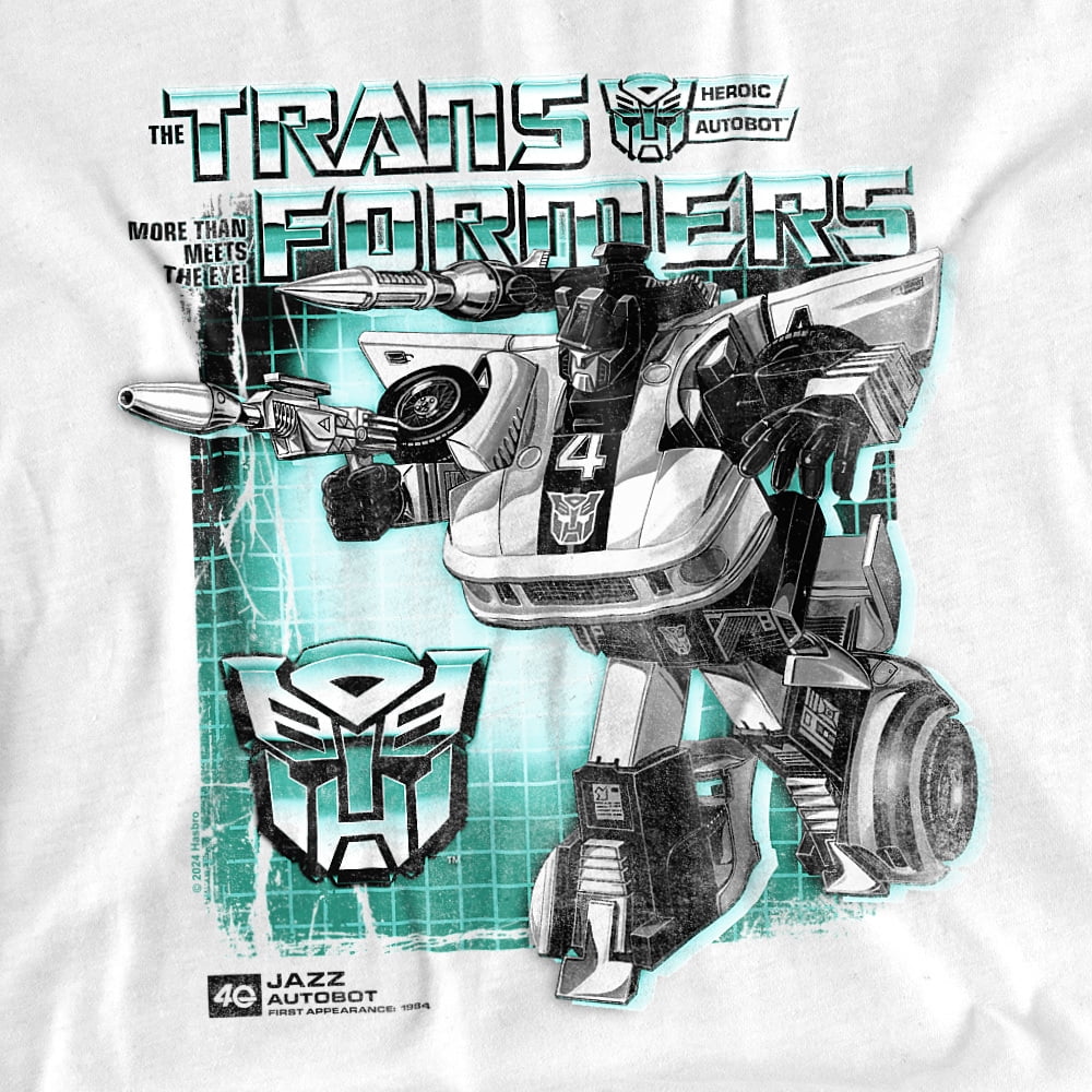 Transformers 40Th Anniversary T-Shirt Jazz Box Unisex Graphic Tee for Men & Women