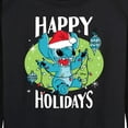 thumbnail image 3 of Lilo & Stitch - Happy Holidays - Women's Lightweight French Terry Long Sleeve Shirt, 3 of 5