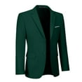 thumbnail image 3 of ETHAN Dark Green Suit Jacket for Men Sport Coat Mens Suit Classic Fit Two Button Suit Jacket for Wedding Casual Prom Party Size L, 3 of 7