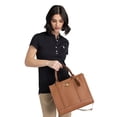thumbnail image 2 of U.S. Polo Assn. Women's Heritage Tote Bag, Cognac Brown, 2 of 3
