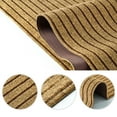 thumbnail image 7 of BESTVUE Runner Rug Outdoor Non Slips Carpet Runners Indoor Utility Area Rugs Mat for Kitchen Hallway Entryway Garage with Rubber Backing Striped Brown 4ft x 15ft, 7 of 7