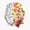 1pcs, variant on Floral Brain Science Art Design Sticker