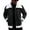 Black, variant on Men's Solid Color Leather Jacket With A Leather Chain And Thick Workwear Jacket Black XXL