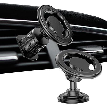 Magnetic Phone Holder for Car,Hands Free Car Cell Phone Mount - Adjustable Cellphone Holder, 360° Rotatable Cradle Automotive Phone Stand for Cell Phone Zukpumne