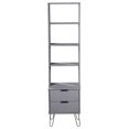 thumbnail image 2 of vidaXL Book Cabinet New York Grey Solid Pine Wood, 2 of 4