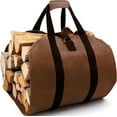 thumbnail image 1 of Bekasa Sac de Transport en Toile Cirée pour Bois de Chauffage, Sac de Rangement Empilable pour Cheminée Intérieur et Extérieur, 1 of 5