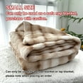 thumbnail image 3 of Super Soft Bubble Faux Rabbit Fur Blanket, Machine Washable, All-Season, Queen/KingSizes, Multifunctional Nap Blanket, Suitable For Office, Bedroom, Sofa, Travel, Double-Sided Usable, 3 of 6