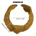 thumbnail image 2 of Unique Bargains 1 Pcs Knotted Headbands Women Hairband Hair Hoop for All Hair Hair Accessories Yellow, 2 of 7