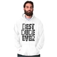 thumbnail image 4 of Best Dude Ever BFF Friendship Friend Men's Big & Tall Graphic Hoodie Brisco Brands 2X, 4 of 5